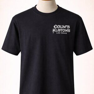 Count’s Kustoms Black Graphic T-Shirt — Men’s Size L